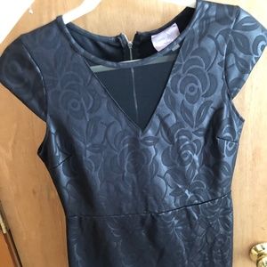 Short Dress with Mesh Cutout- perfect for the club!